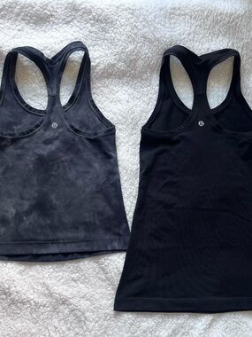 lululemon align tanks black and diamond dye size 4